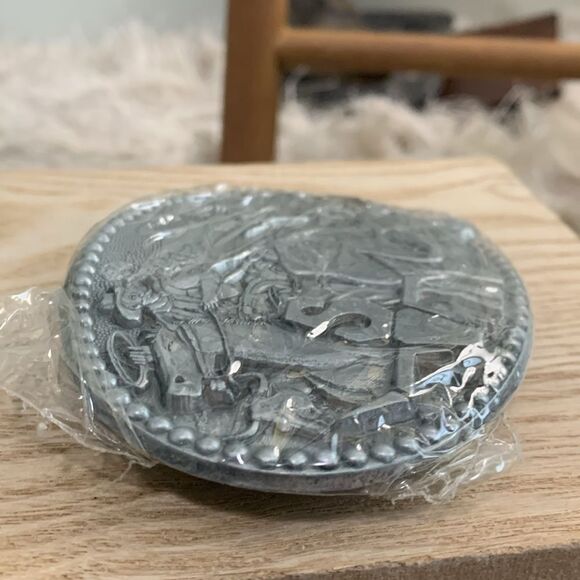 ZEE Series Longhorn Cattle Drive Metal Belt Buckle - Picture 12 of 13